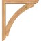 Ekena Millwork Thorton Slat Smooth Bracket w/ Offset Brace, Western Red Cedar, 5 1/2"W x 36"D x 40"H BKT0604X36X40THR06SWR - alternate 2